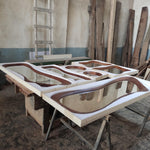 Timberror walnut asymmetrical mirror, Contour design — alternate product view 9
