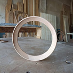 Timberror oak round mirror, Vela design — alternate product view 6