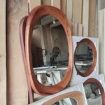 Timberror walnut asymmetrical mirror, Bay design — alternate product view 8