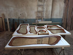 Timberror walnut asymmetrical mirror, Drift design — alternate product view 20