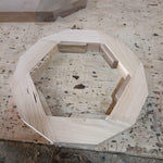 Timberror oak round mirror, Vela design — alternate product view 5