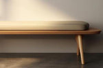 Timberror oak sculptural wood bench, Atlas design — alternate product view 4