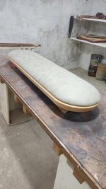 Timberror oak sculptural wood bench, Ember design — alternate product view 7