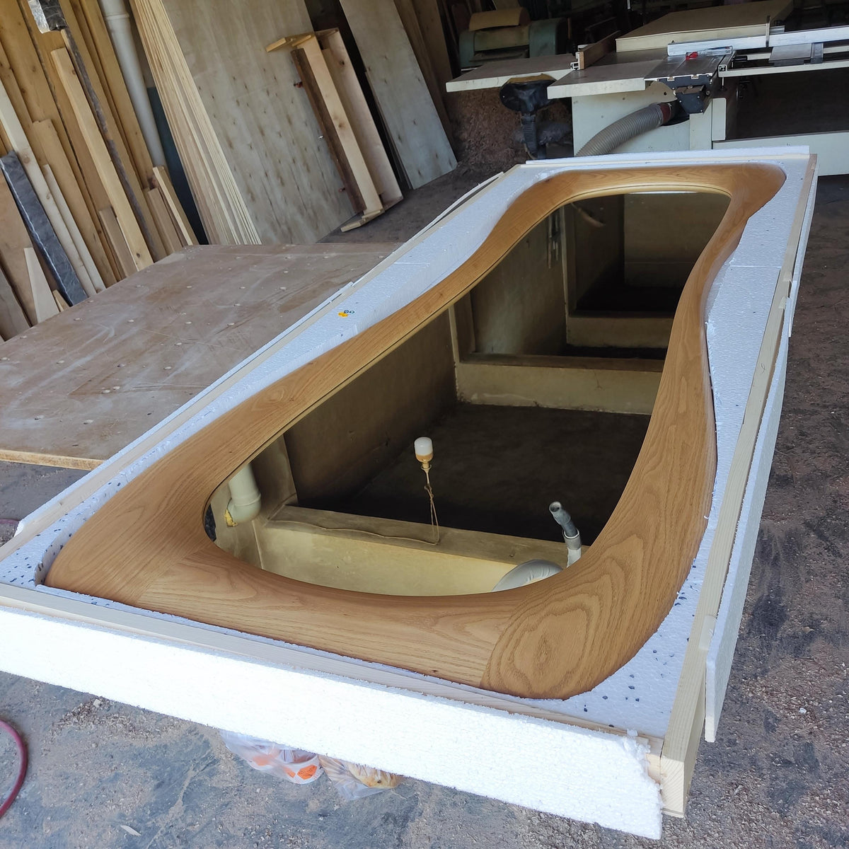 Timberror oak asymmetrical mirror, Flora design — alternate product view 10