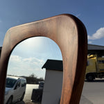 Timberror walnut asymmetrical mirror, Drift design — alternate product view 16
