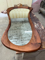 Timberror walnut asymmetrical mirror, Luna design — alternate product view 12