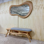 Timberror oak asymmetrical mirror, Moss design — alternate product view 6