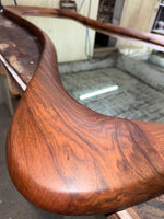 Timberror walnut asymmetrical mirror, Luna design — alternate product view 11