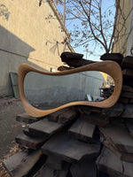 Timberror oak asymmetrical mirror, Wren design — alternate product view 10