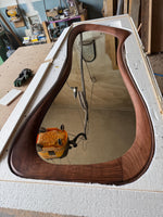 Timberror walnut asymmetrical mirror, Contour design — alternate product view 8