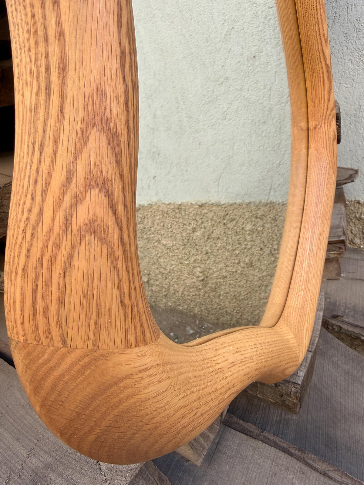 Timberror oak asymmetrical mirror, Sierra design — alternate product view 9