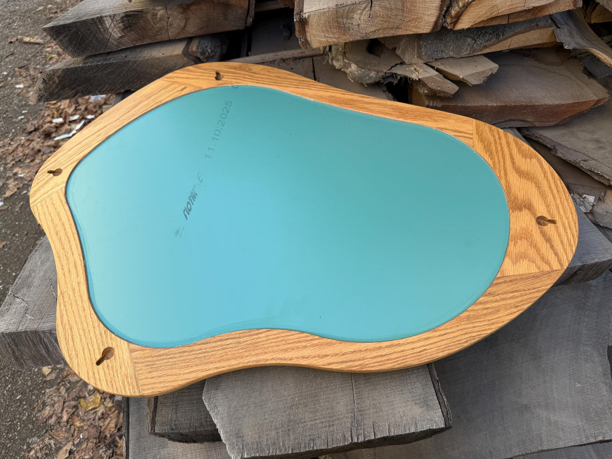 Timberror oak asymmetrical mirror, Sierra design — alternate product view 11