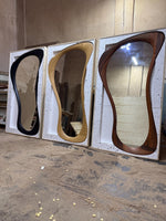 Timberror oak asymmetrical mirror, Wren design — alternate product view 16