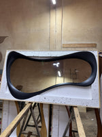 Timberror black oak asymmetrical mirror, Dune design — alternate product view 9