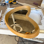 Timberror oak heart-shaped mirror, Brook design — alternate product view 11