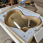 Timberror oak heart-shaped mirror, Brook design — alternate product view 8